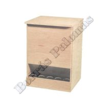 Comedero-reserva de madera 25 kg.